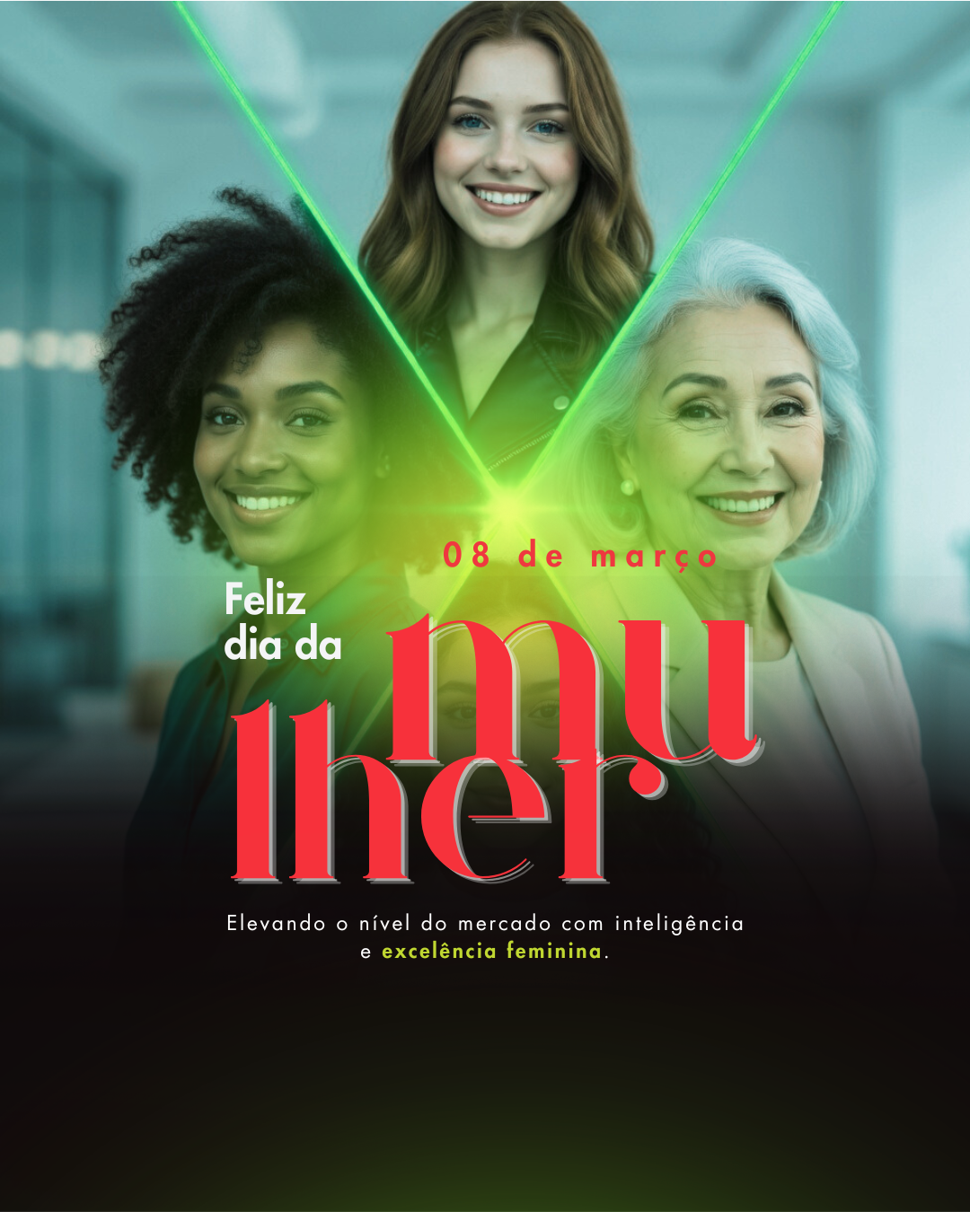 Arte de portfólio com visual tecnológico